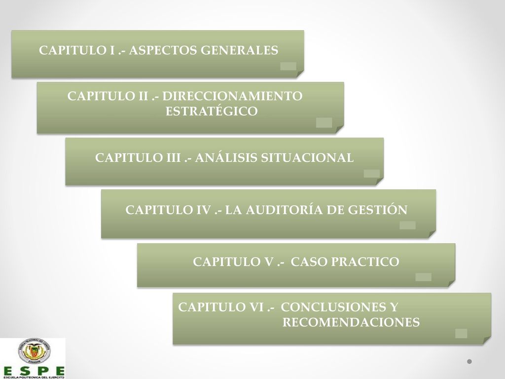 CAPITULO III .- ANÁLISIS SITUACIONAL CAPITULO V .- CASO PRACTICO