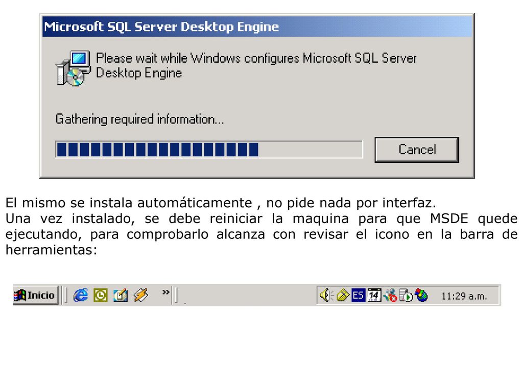 El mismo se instala automáticamente , no pide nada por interfaz.