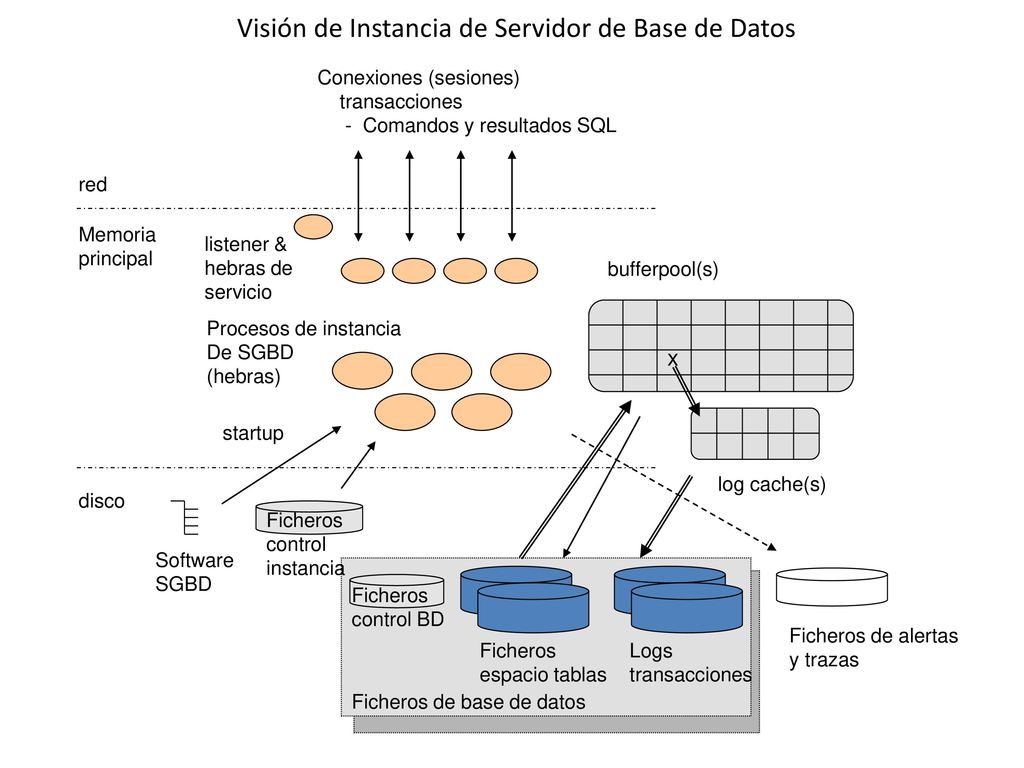 Visión de Instancia de Servidor de Base de Datos