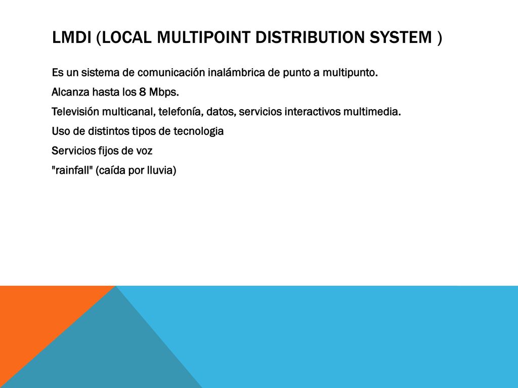 LMDI (Local Multipoint Distribution System )