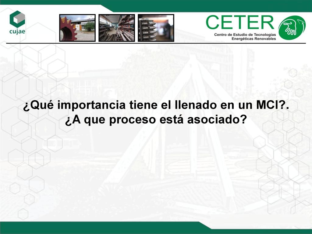 ¿Qué importancia tiene el llenado en un MCI .