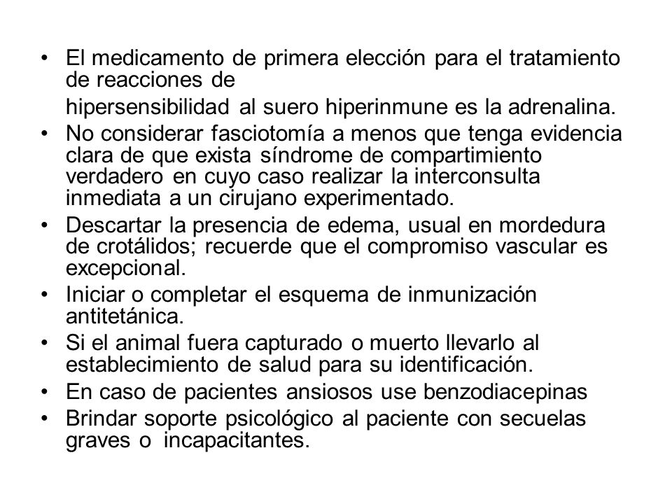 El medicamento de primera elección para el tratamiento de reacciones de