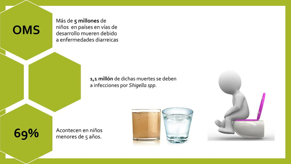OMS Más de 5 millones de niños en países en vías de desarrollo mueren debido a enfermedades diarreicas.