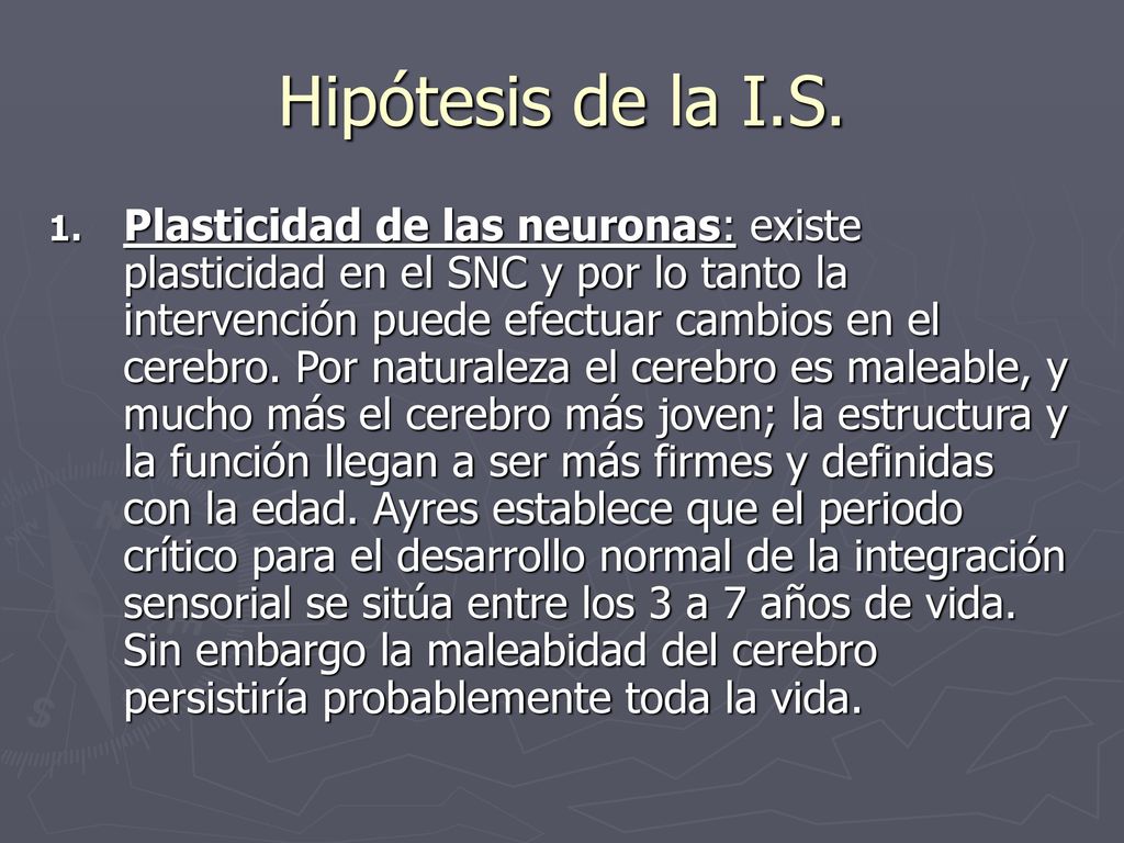 Hipótesis de la I.S.