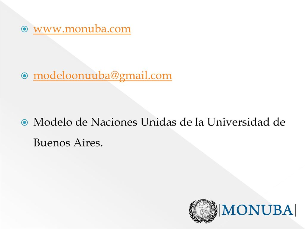 Modelo de Naciones Unidas de la Universidad de Buenos Aires.