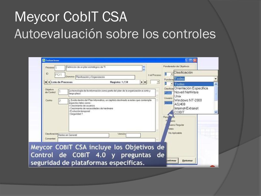 Meycor CobIT CSA Autoevaluación sobre los controles