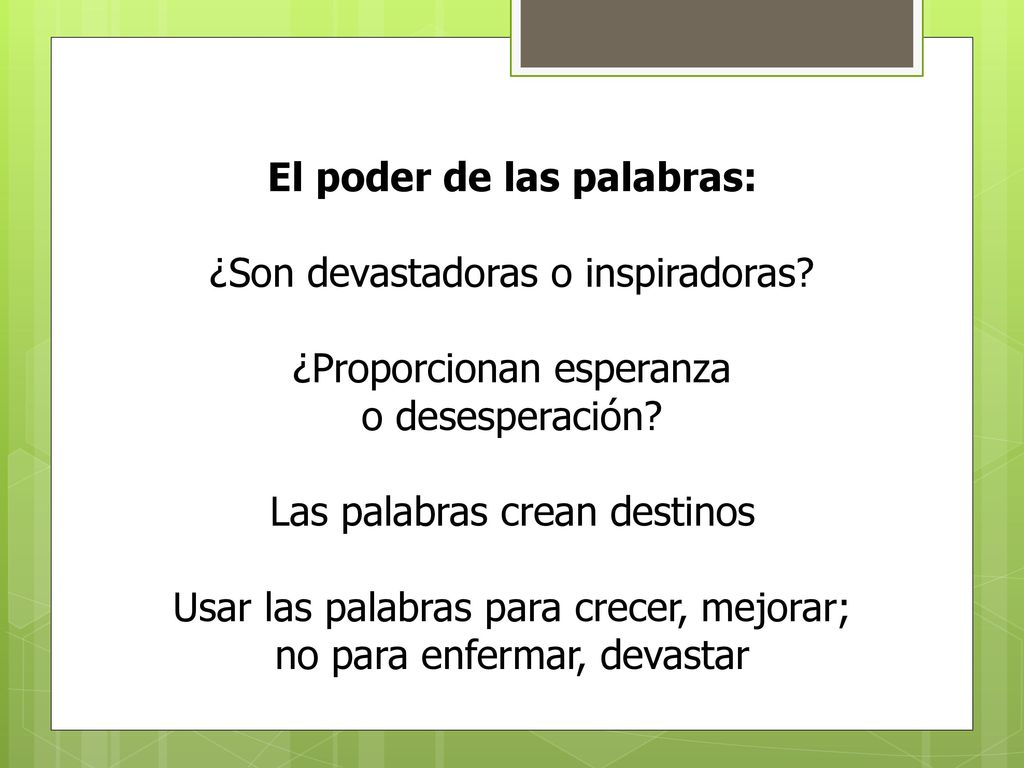 El poder de las Creencias Las creencias falsas crean realidades verdaderas