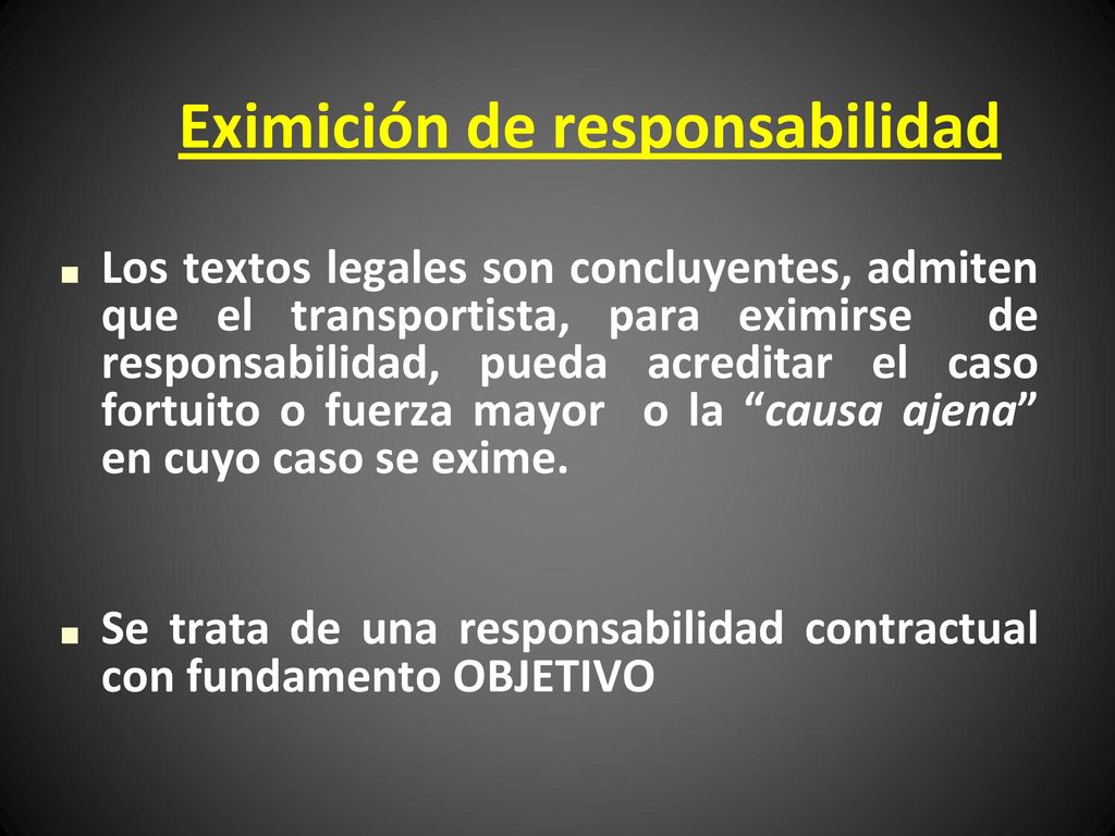Eximición de responsabilidad