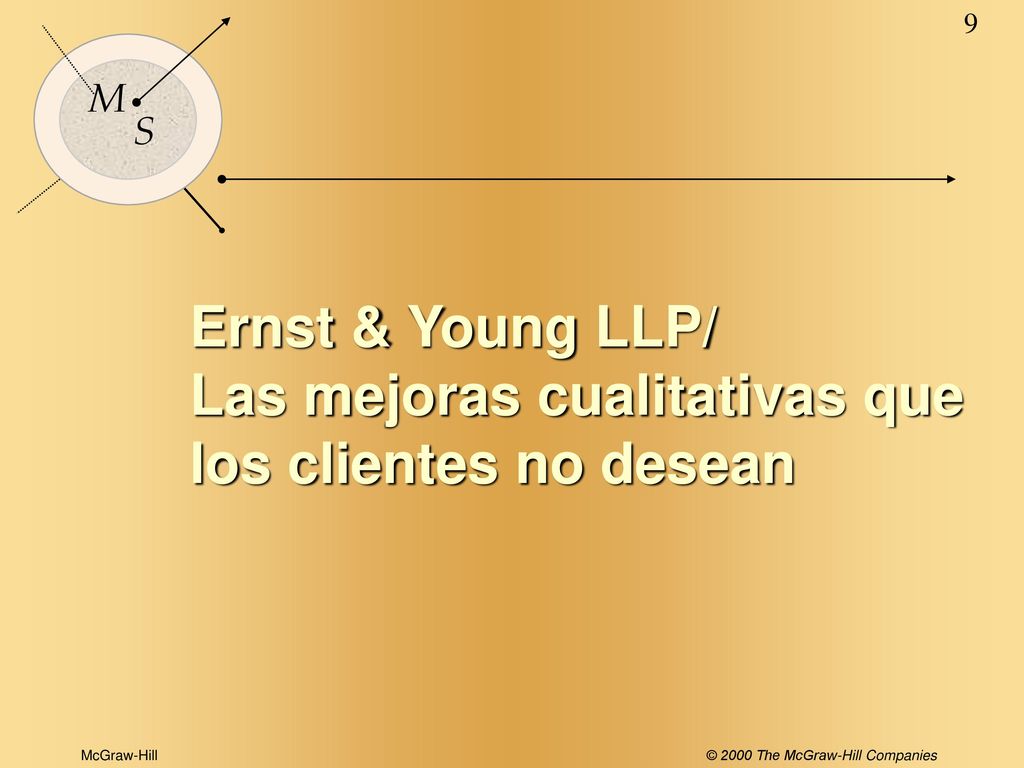 Ernst & Young LLP/ Las mejoras cualitativas que los clientes no desean