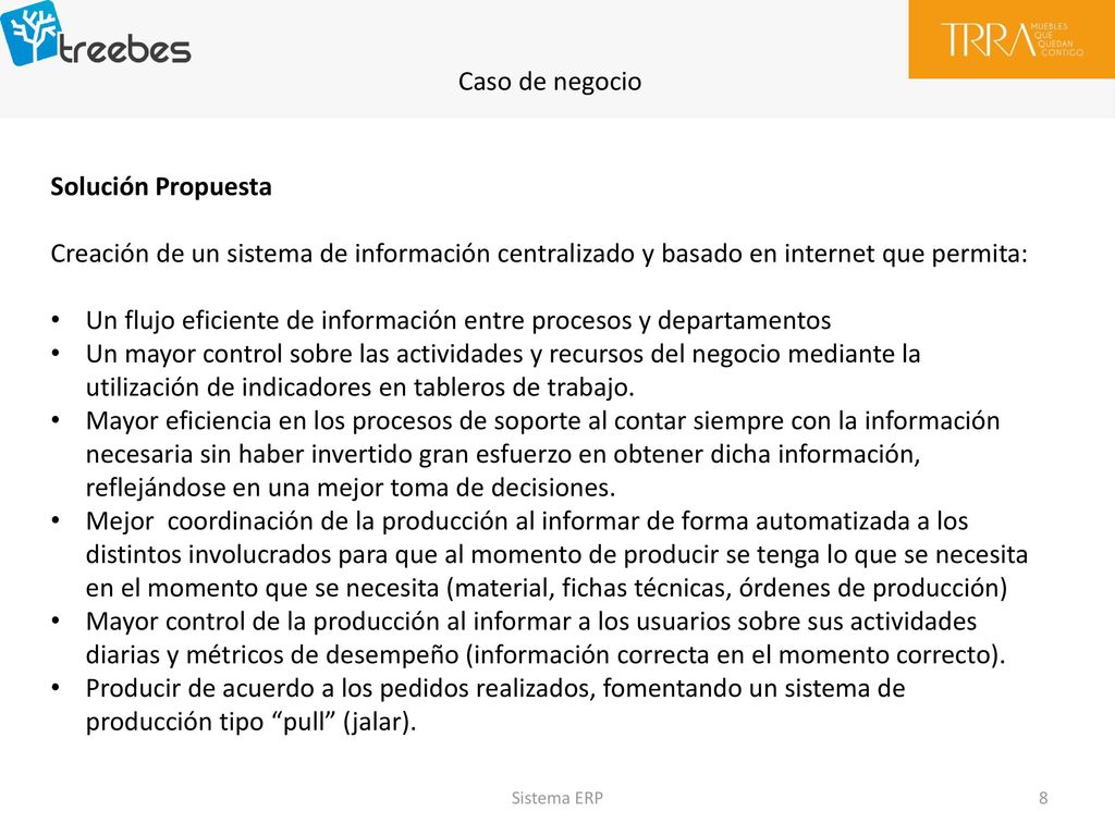 Un flujo eficiente de información entre procesos y departamentos