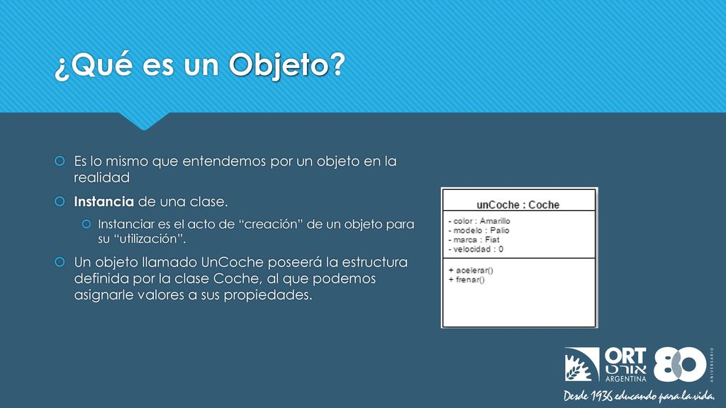 ¿Qué es un Objeto Es lo mismo que entendemos por un objeto en la realidad. Instancia de una clase.