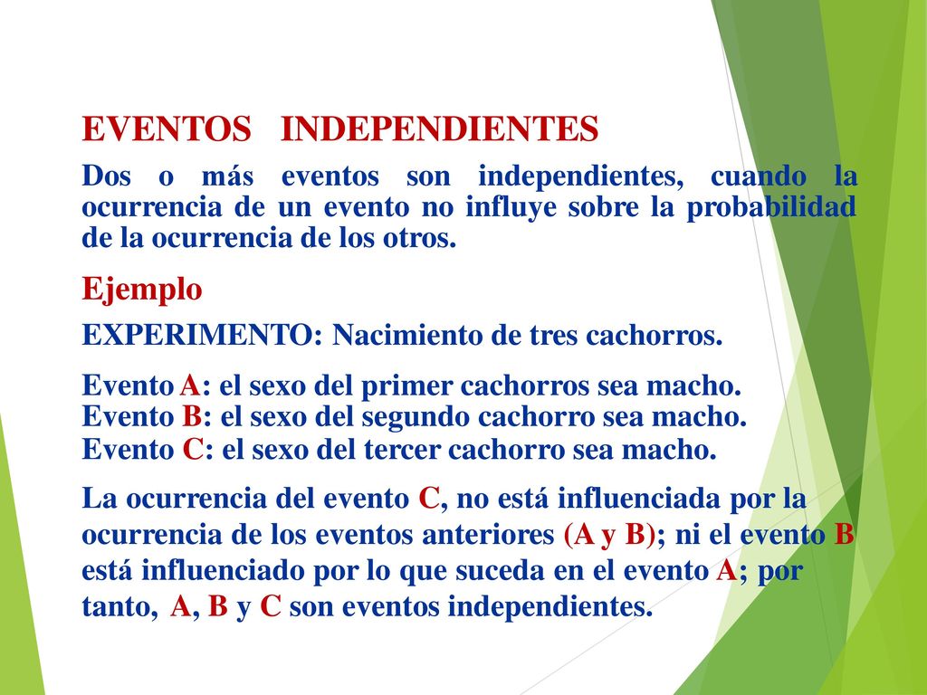 Evento A: el sexo del primer cachorros sea macho.