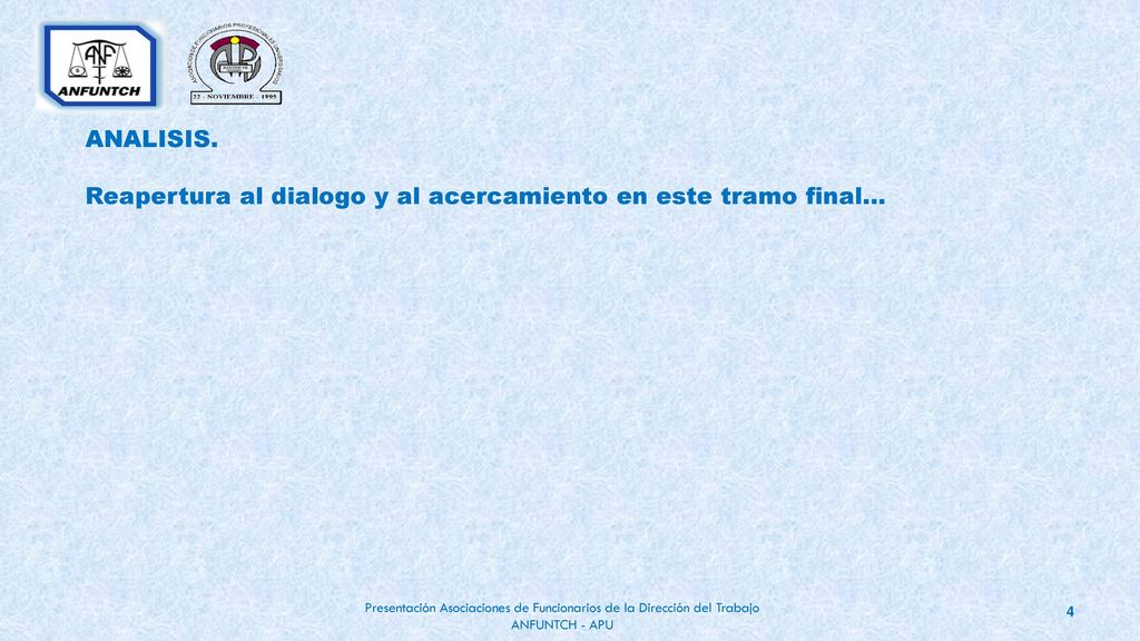 ANALISIS. Reapertura al dialogo y al acercamiento en este tramo final…