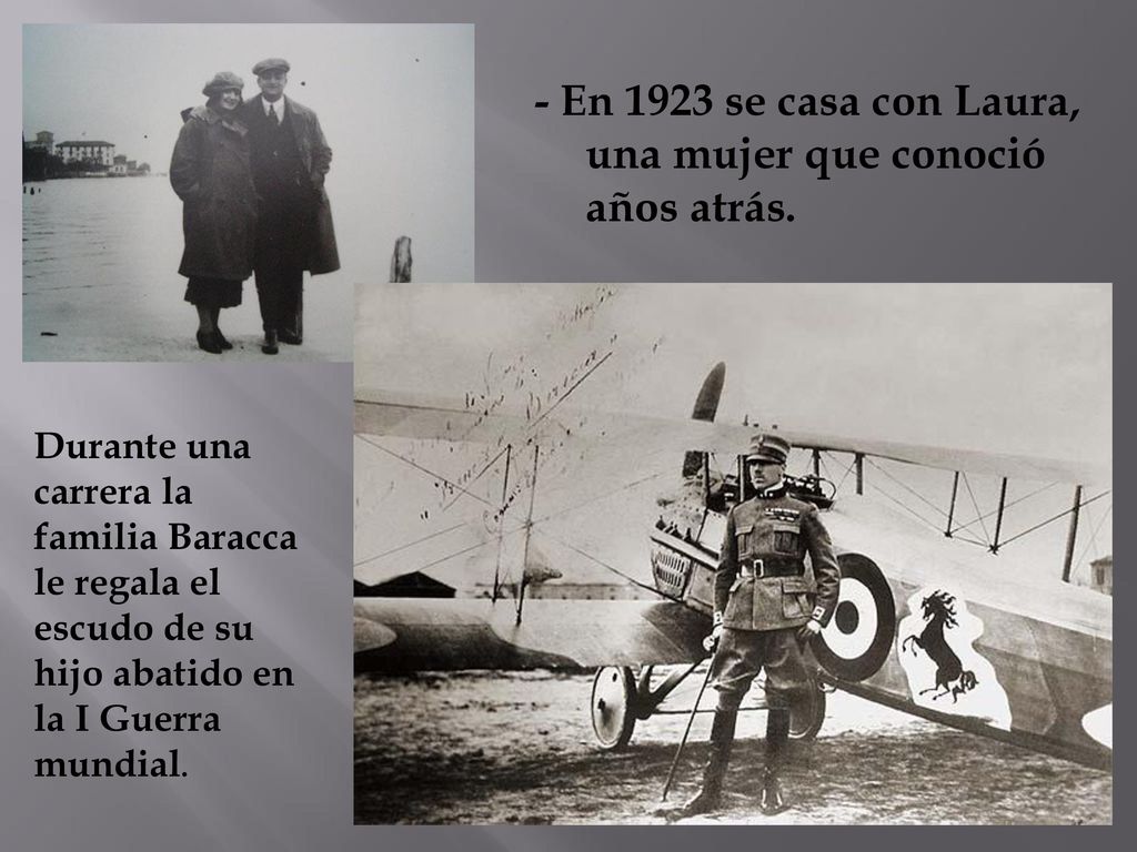 - En 1923 se casa con Laura, una mujer que conoció años atrás.