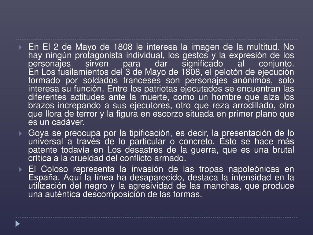 En El 2 de Mayo de 1808 le interesa la imagen de la multitud
