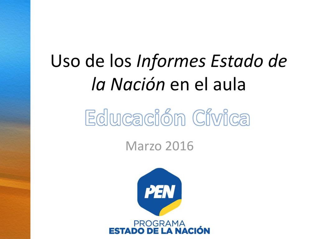 Uso de los Informes Estado de la Nación en el aula