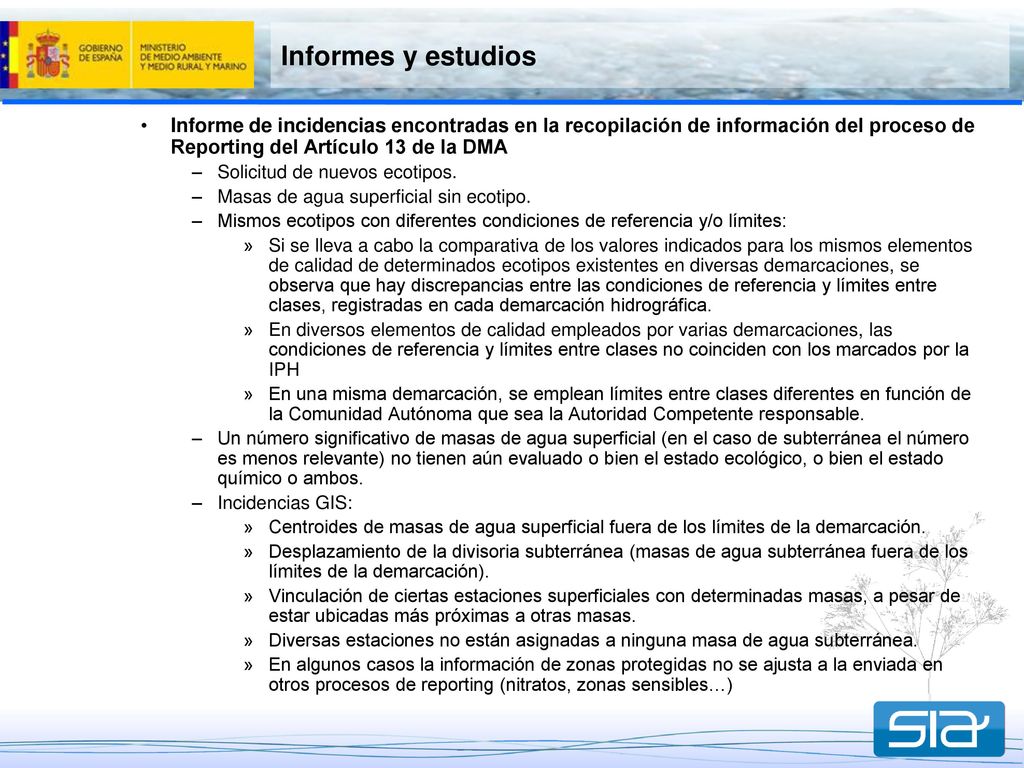 Informes y estudios Informe de incidencias encontradas en la recopilación de información del proceso de Reporting del Artículo 13 de la DMA.