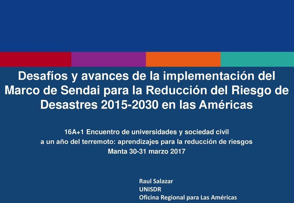 a un año del terremoto: aprendizajes para la reducción de riesgos