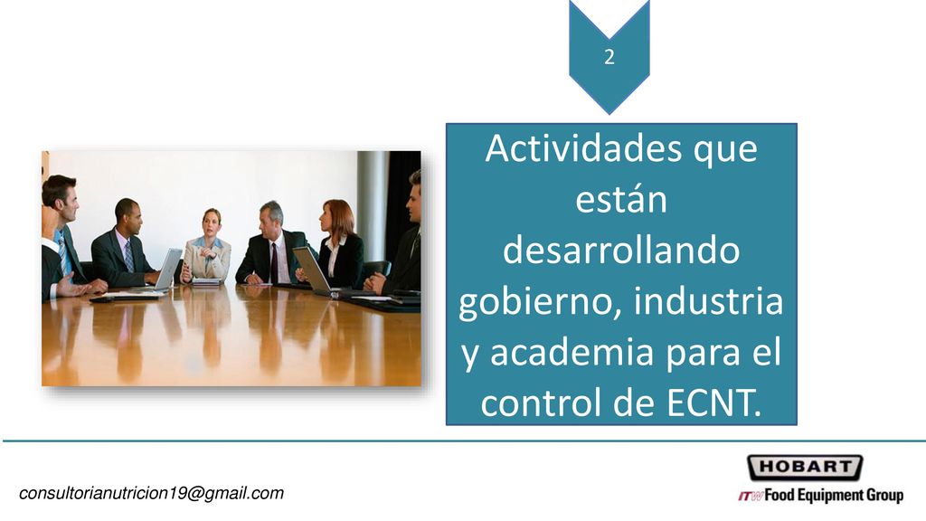 2 Actividades que están desarrollando gobierno, industria y academia para el control de ECNT.