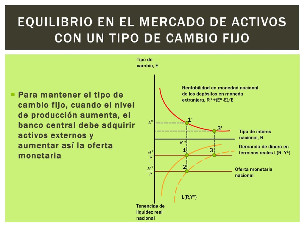 Equilibrio en el mercado de activos con un tipo de cambio fijo