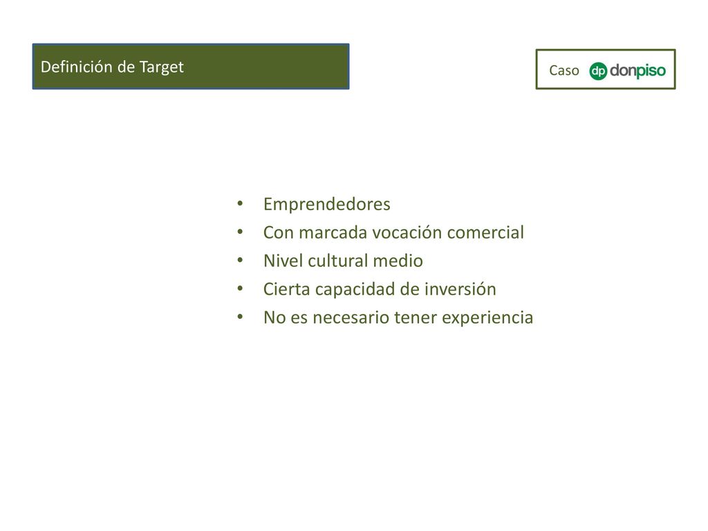 Con marcada vocación comercial Nivel cultural medio