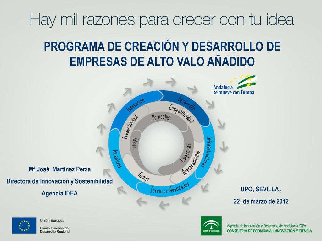 PROGRAMA DE CREACIÓN Y DESARROLLO DE EMPRESAS DE ALTO VALO AÑADIDO