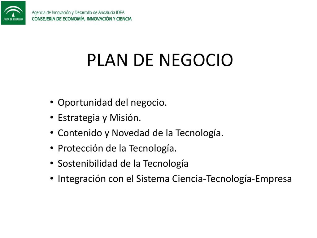 PLAN DE NEGOCIO Oportunidad del negocio. Estrategia y Misión.