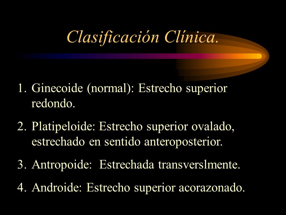 Clasificación Clínica.