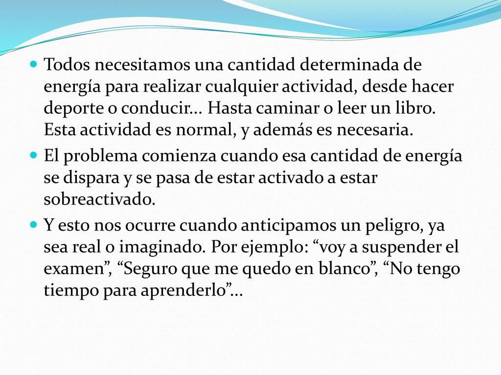 Todos necesitamos una cantidad determinada de energía para realizar cualquier actividad, desde hacer deporte o conducir... Hasta caminar o leer un libro. Esta actividad es normal, y además es necesaria.