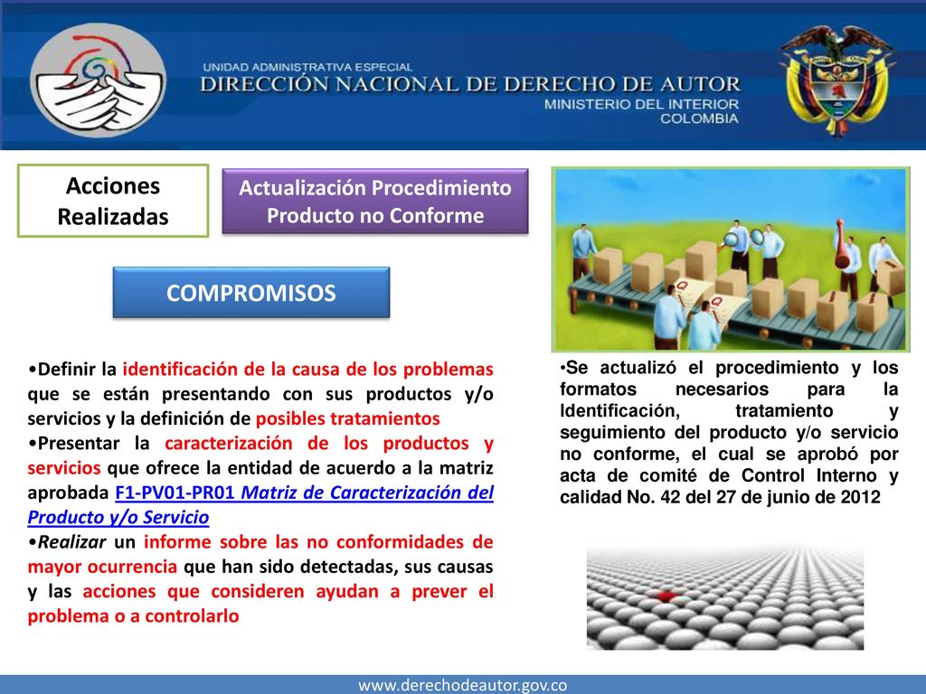 Actualización Procedimiento Producto no Conforme