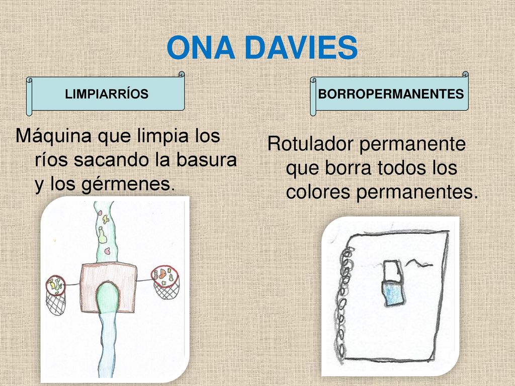 ONA DAVIES LIMPIARRÍOS. BORROPERMANENTES. Máquina que limpia los ríos sacando la basura y los gérmenes.