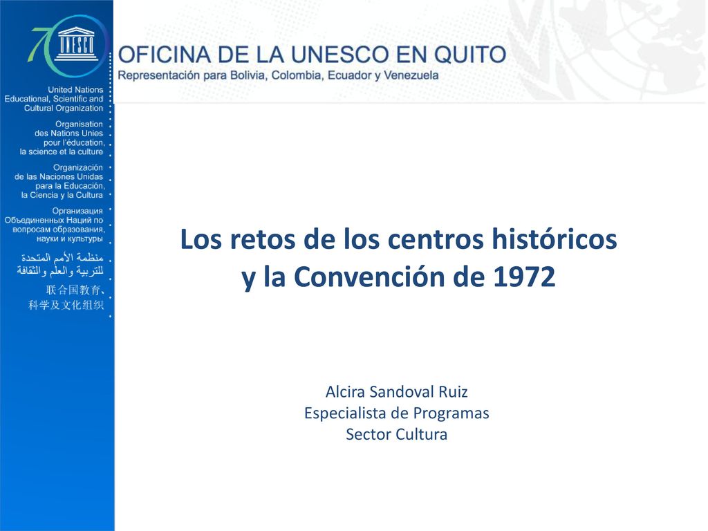 Los retos de los centros históricos y la Convención de 1972
