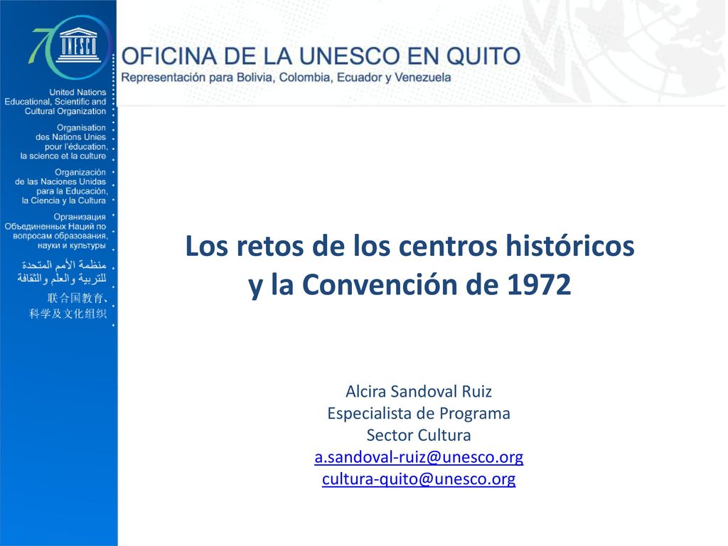 Los retos de los centros históricos y la Convención de 1972