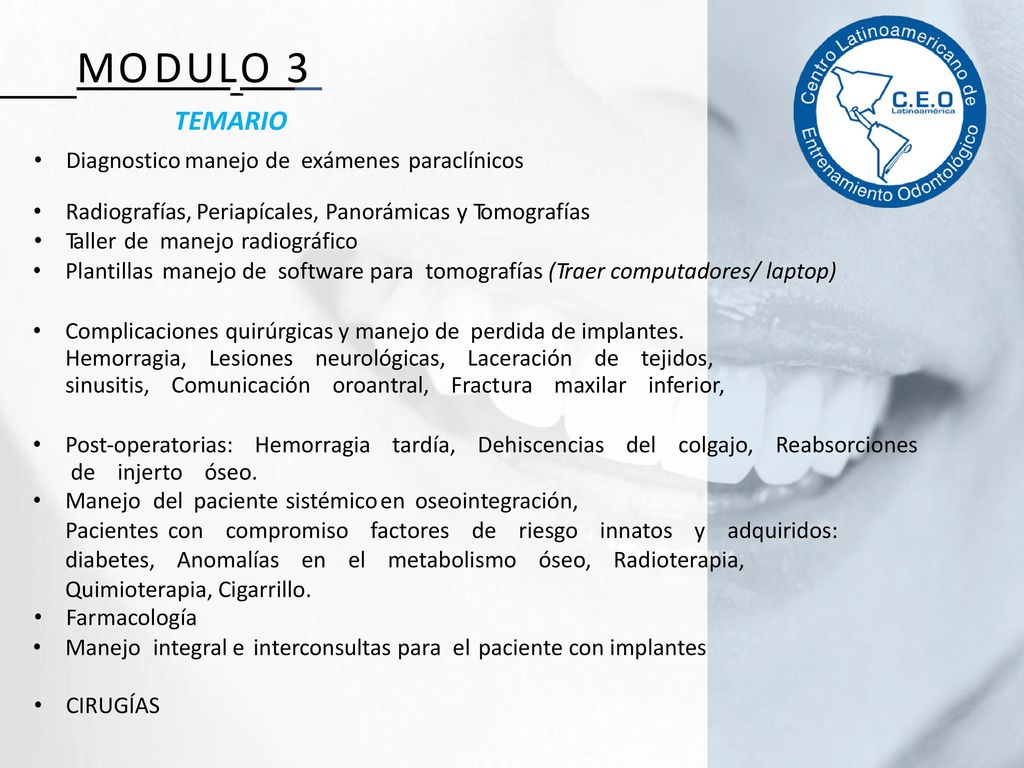 M O D U L_O 3 TEMARIO Diagnostico manejo de exámenes paraclínicos