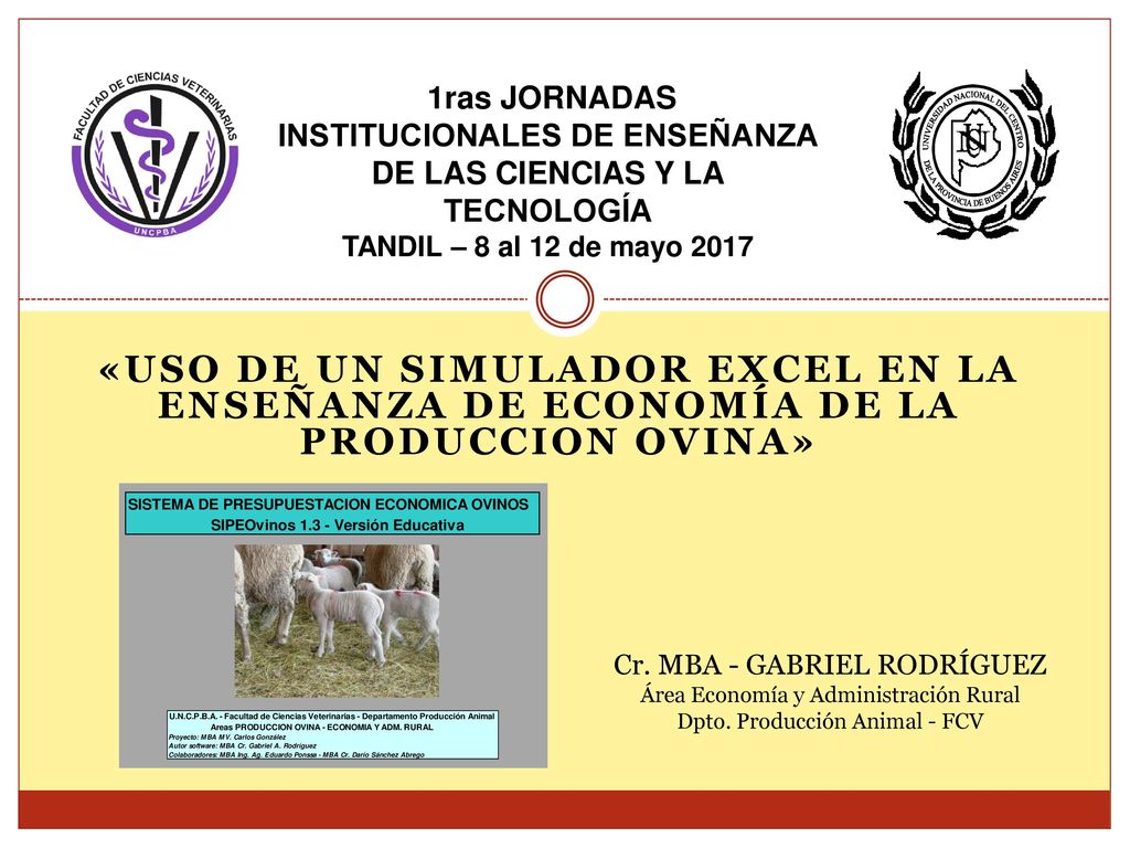 1ras JORNADAS INSTITUCIONALES DE ENSEÑANZA DE LAS CIENCIAS Y LA TECNOLOGÍA