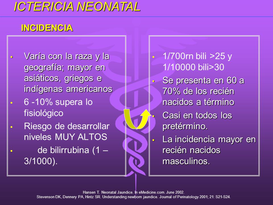Hansen T. Neonatal Jaundice. In eMedicine.com. June 2002.