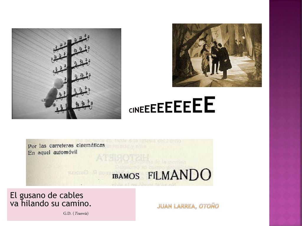 El gusano de cables va hilando su camino. G.D. (Tranvía)