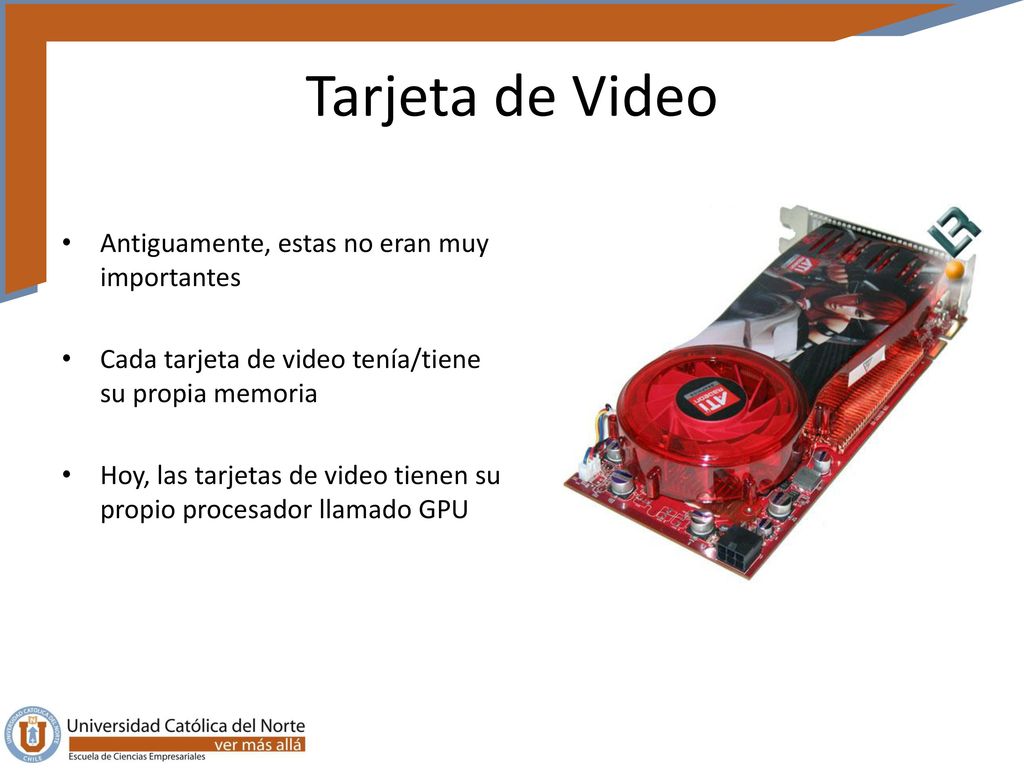 Tarjeta de Video Antiguamente, estas no eran muy importantes