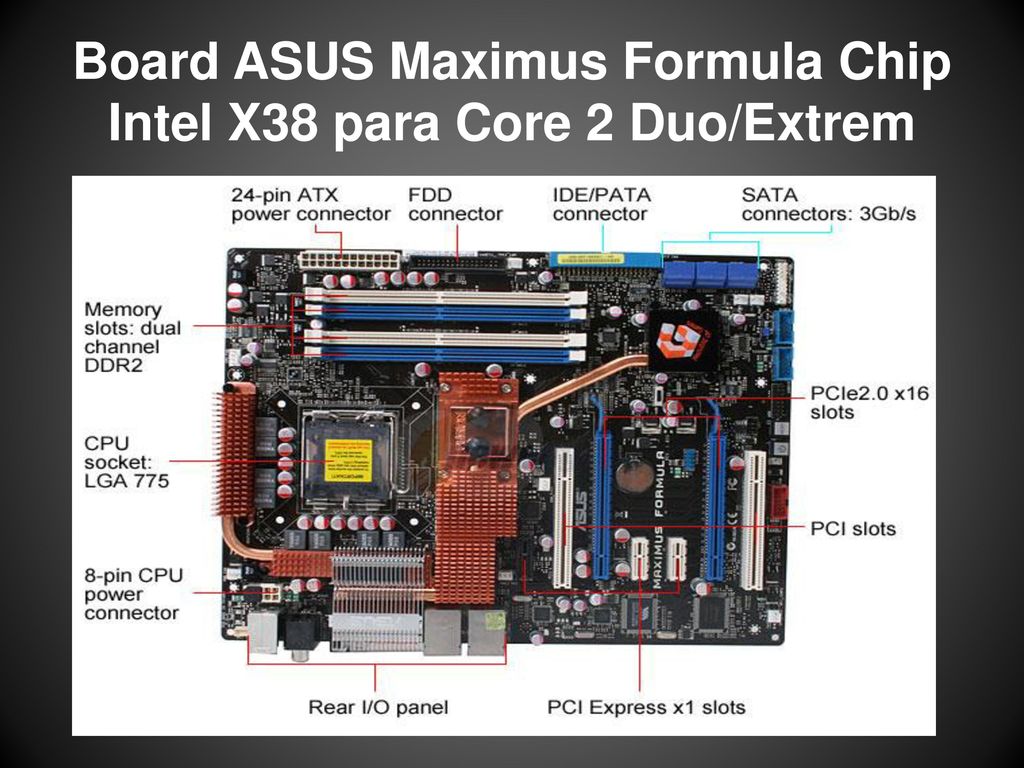Board ASUS Maximus Formula Chip Intel X38 para Core 2 Duo/Extrem