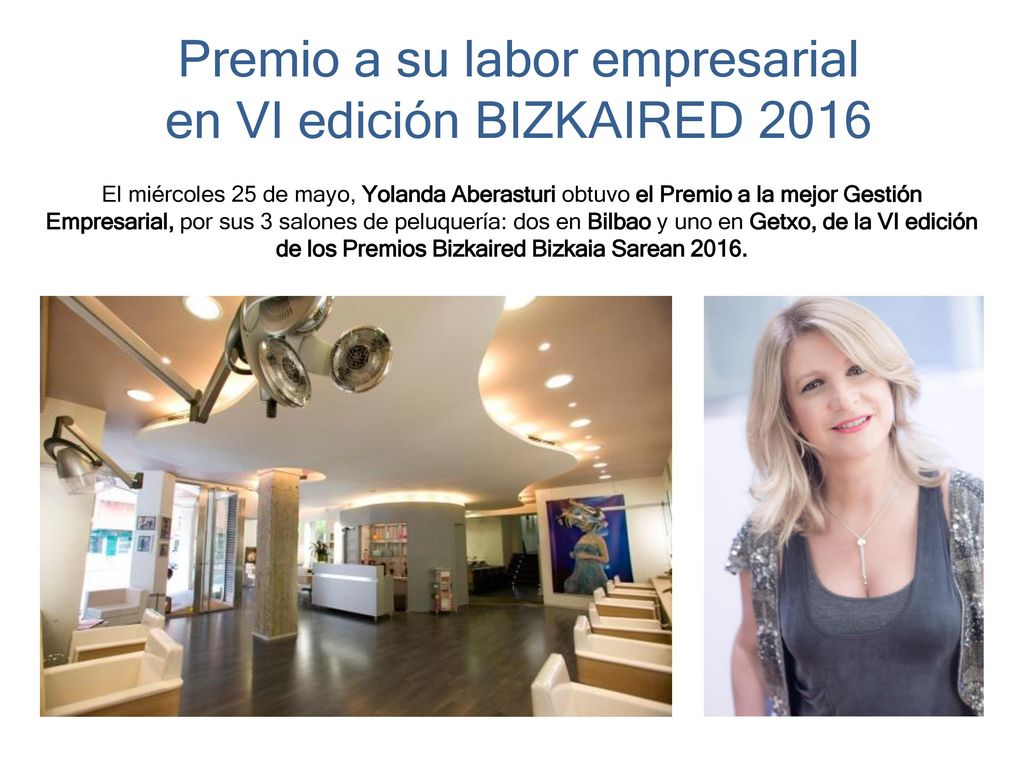 Premio a su labor empresarial en VI edición BIZKAIRED 2016