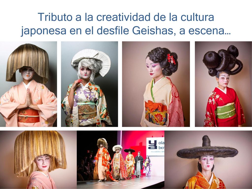 Tributo a la creatividad de la cultura japonesa en el desfile Geishas, a escena…