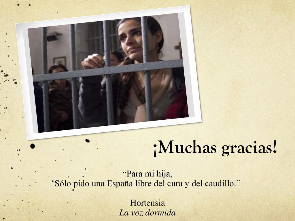 Sólo pido una España libre del cura y del caudillo.