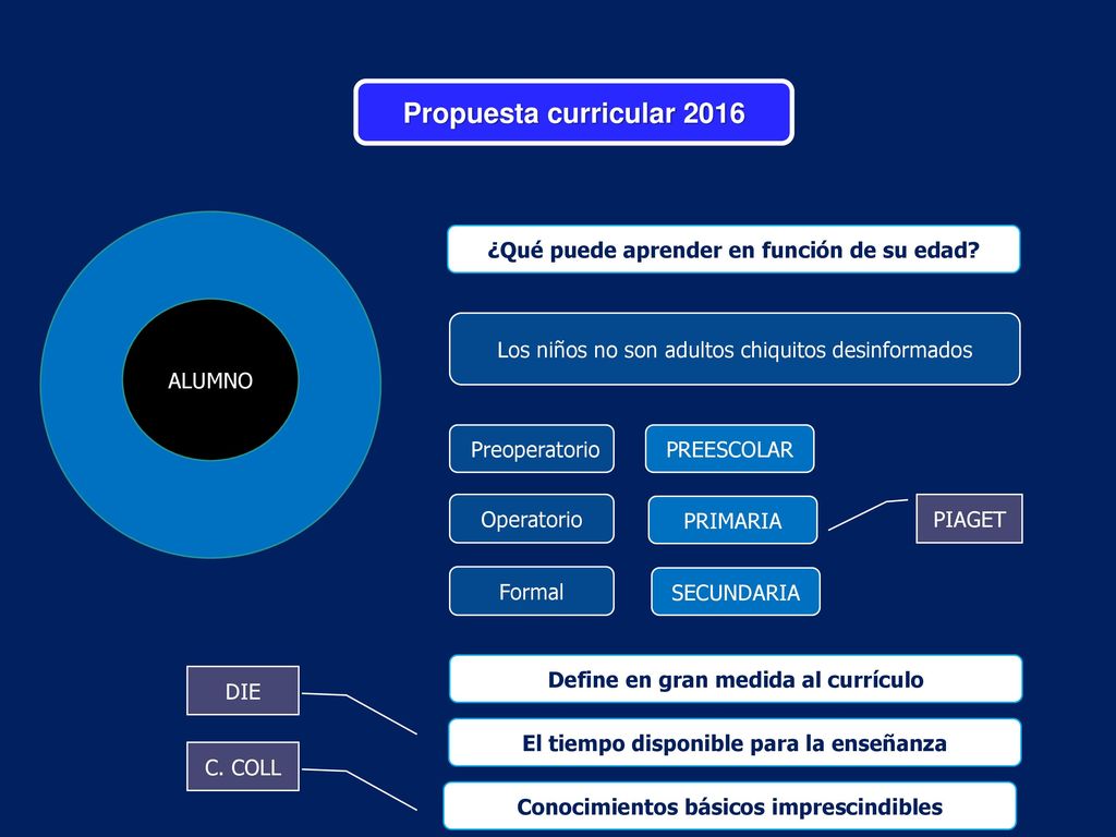 Propuesta curricular 2016 ¿Qué puede aprender en función de su edad