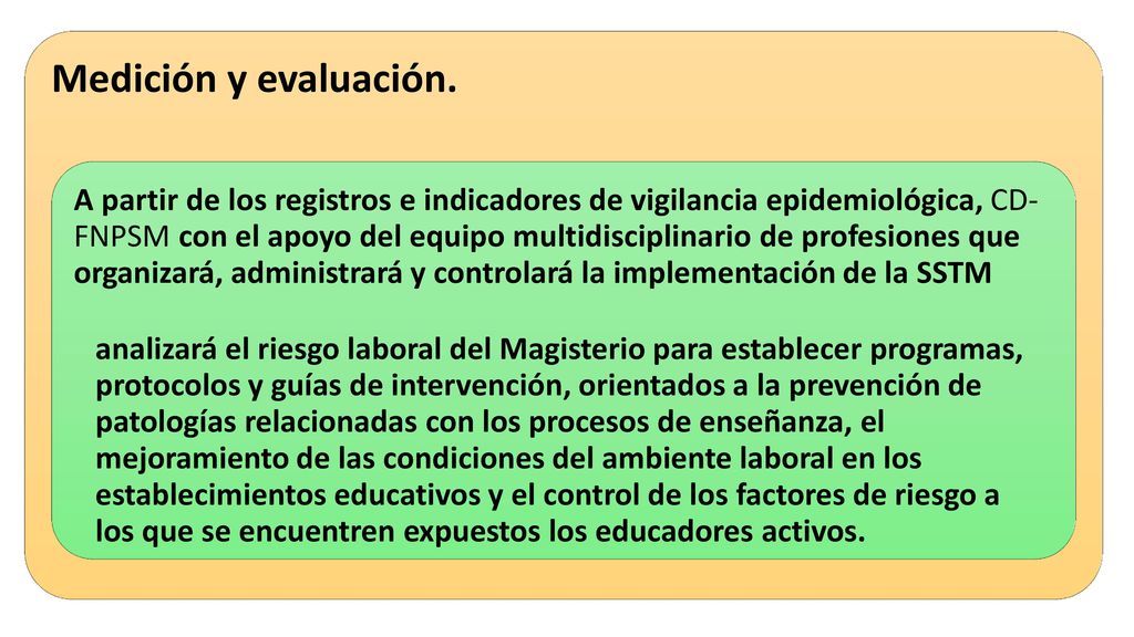 Medición y evaluación. A partir de los registros e indicadores de vigilancia epidemiológica, CD-