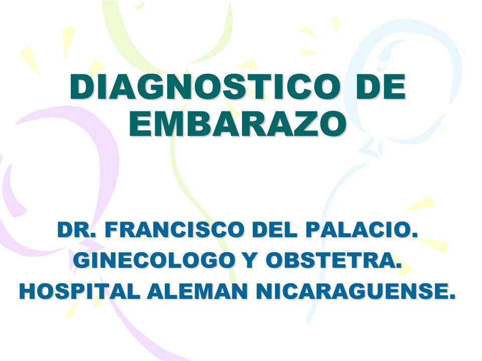 DIAGNOSTICO DE EMBARAZO