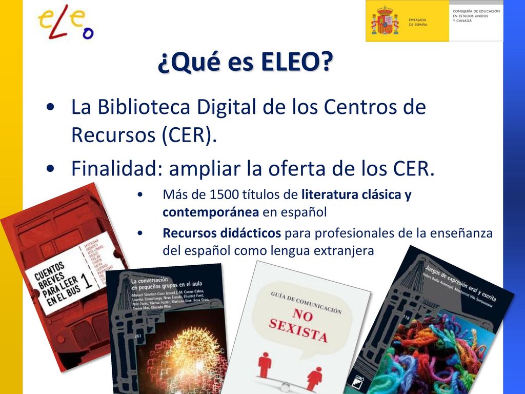 ¿Qué es ELEO La Biblioteca Digital de los Centros de Recursos (CER).
