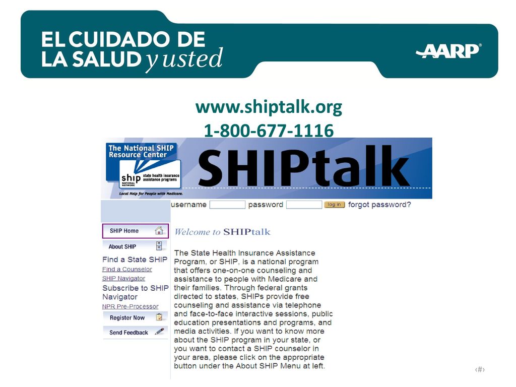 En SHIPtalk.org, podrán encontrar información de contacto para el SHIP en su estado.