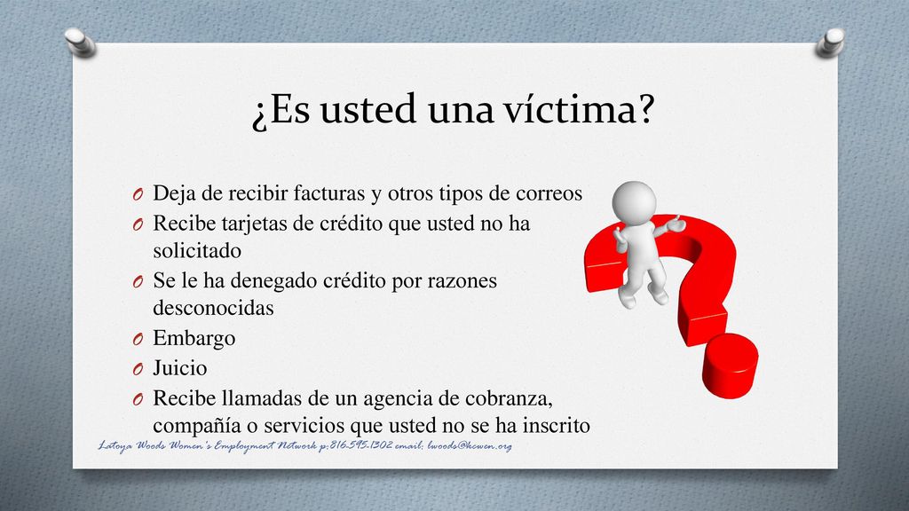 ¿Es usted una víctima Deja de recibir facturas y otros tipos de correos. Recibe tarjetas de crédito que usted no ha solicitado.