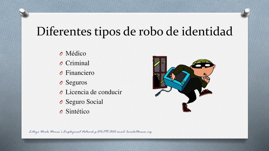 Diferentes tipos de robo de identidad