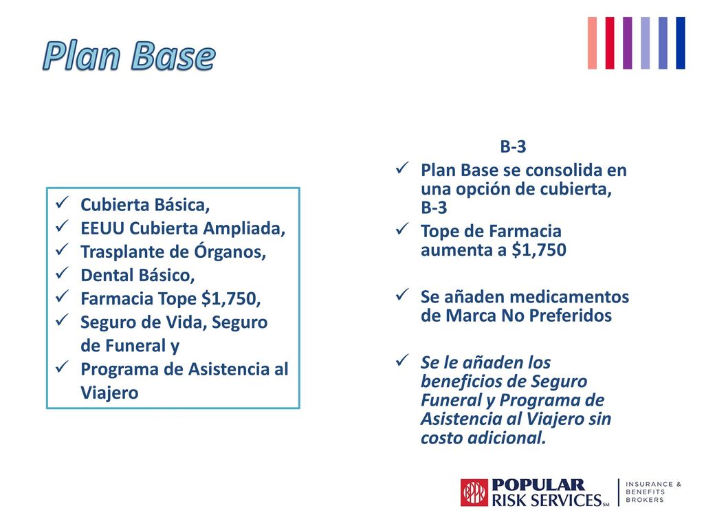 Plan Base B-3 Plan Base se consolida en una opción de cubierta, B-3